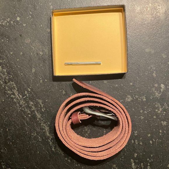 Full-Grain Leather Belt, Brown (NWOT) - Picture 3 of 8